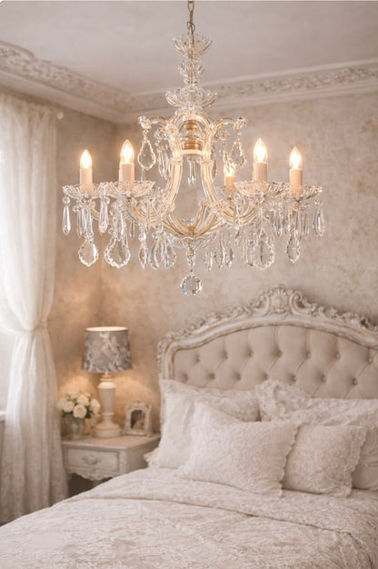 Lampadario D'Epoca Maria Teresa A 7 Luci