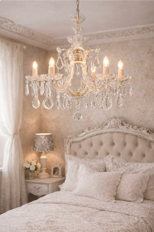 Lampadario D'Epoca Maria Teresa A 7 Luci
