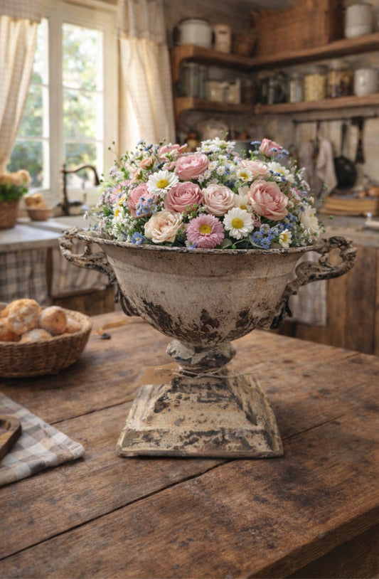 Vaso A Coppa Anticato