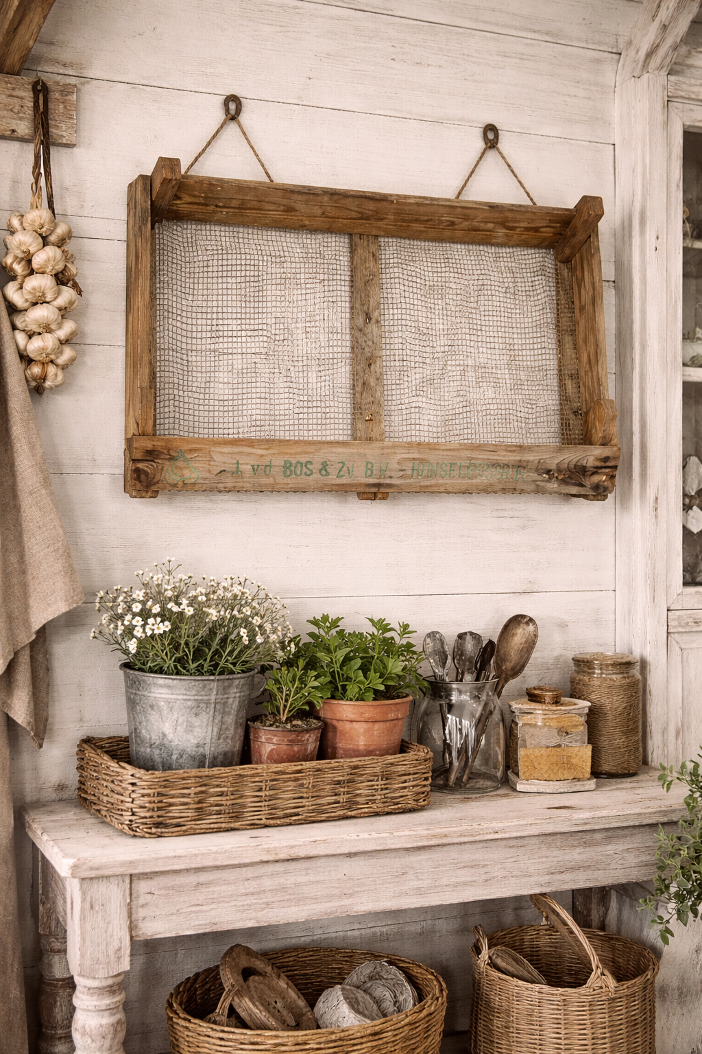 Box In Legno Con Rete