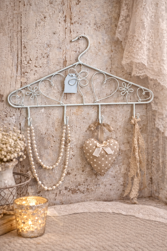 Appendiabiti Decorativo Con Ganci Bianco