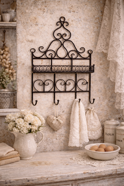 Appendiabiti Decorato Con  3  Ganci