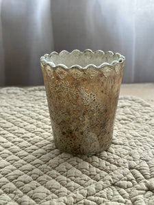 Portatealight Champagne Decorato