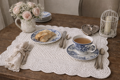 Servizio Da 4 Da Te' Con Fioritura Blue