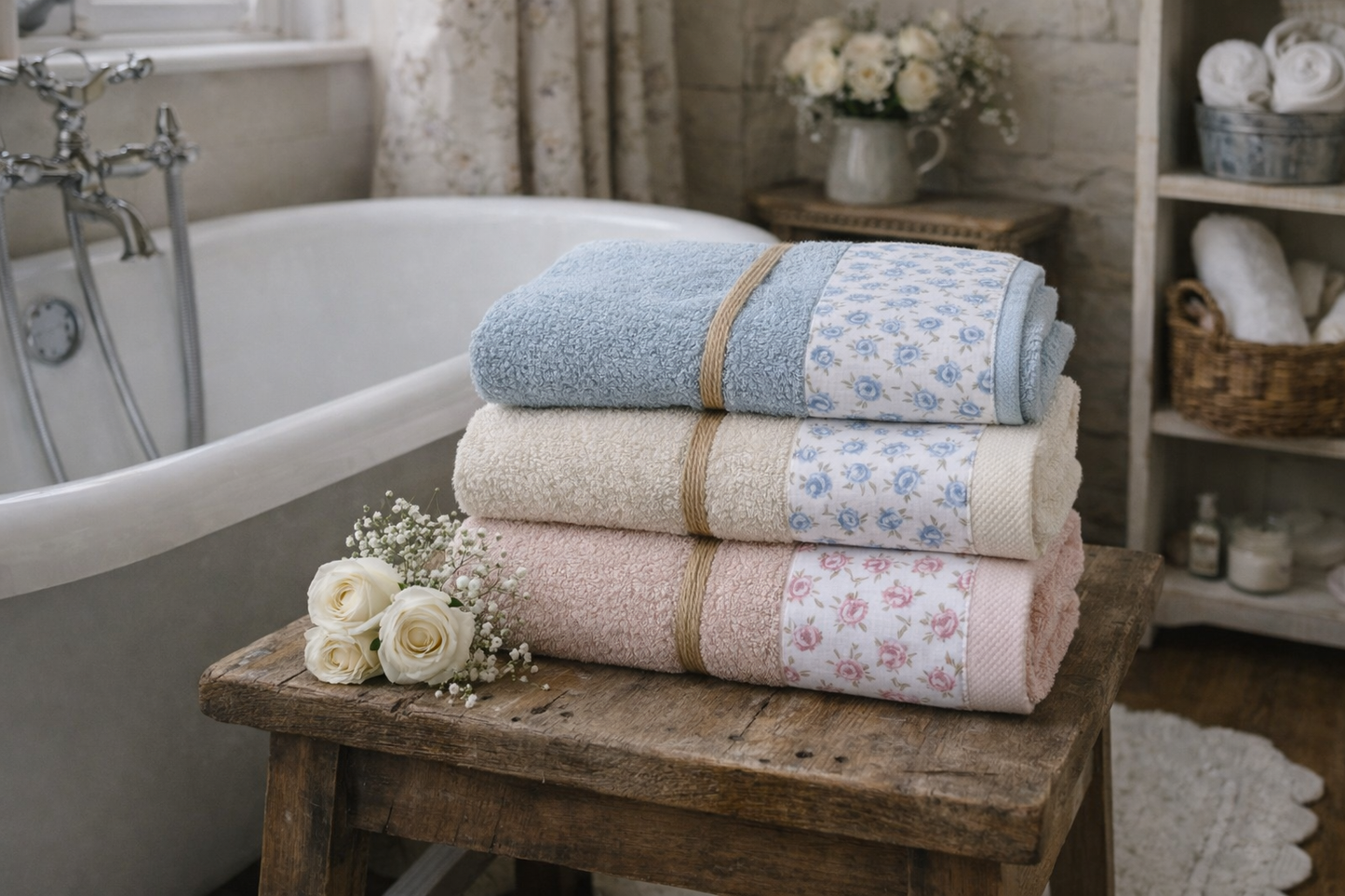 Coppia Salviette Mini Bouquet