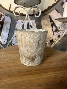 Portatealight Champagne Decorato