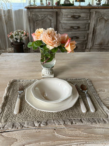 Servizio Piatti Bianco Con Decoro Artic White