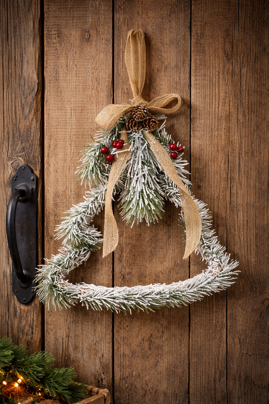 Decorazione Albero Pino Innevato
