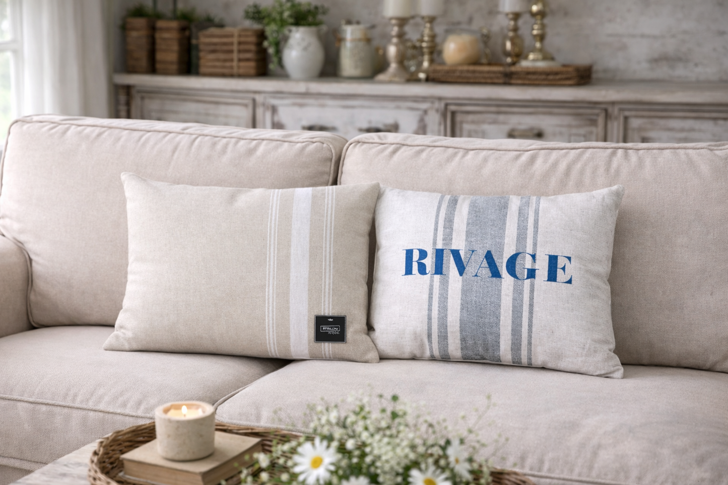 Copricuscino Rivage Con Righe