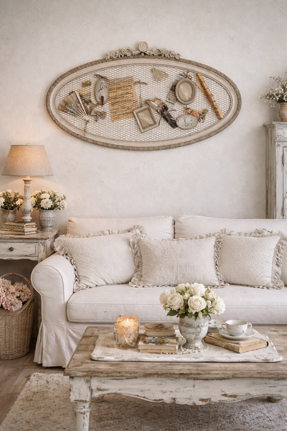 Cornice Ovale Imbottita Con Rete