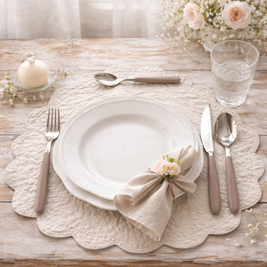 Servizio Posate Per 6 Persone Tortora