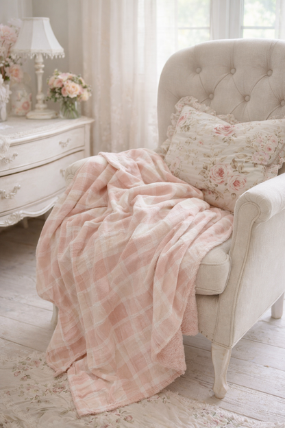 Plaid Baloo Rosa Con Quadretti
