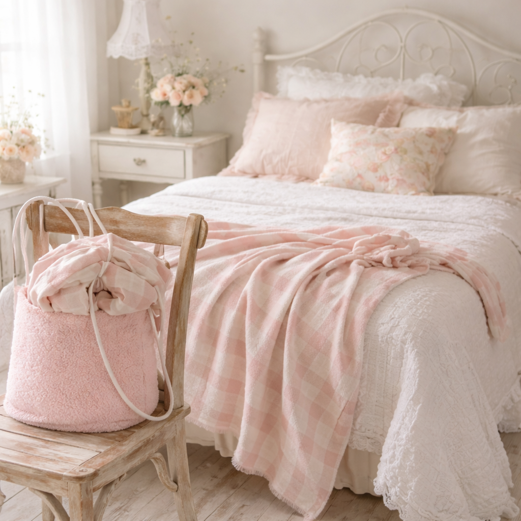 Plaid Baloo Rosa Con Quadretti