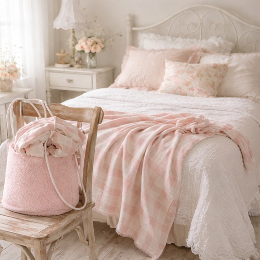 Plaid Baloo Rosa Con Quadretti