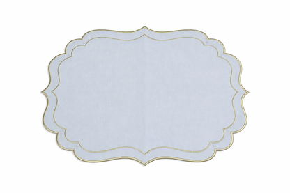 Tovaglietta Ricamata Azzurro/Verde Idrorepellente