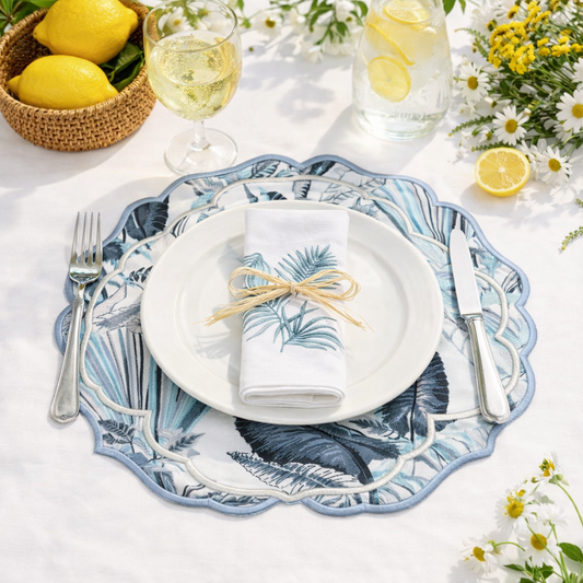 Tovaglietta Fantasia Azzurra Idrorepellente