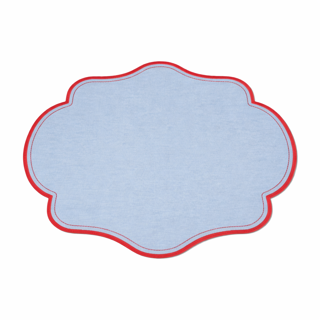 Tovaglietta Doppia  Azzurra/ Rossa Idrorepellente