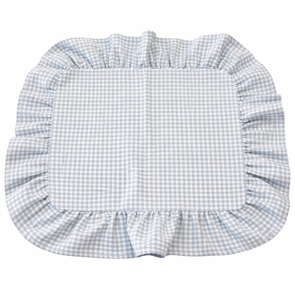 Tovaglietta Vichy Grigio Con Rouches