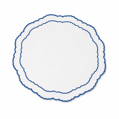 Tovaglietta Doppia  Bianca/Azzurra Idrorepellente
