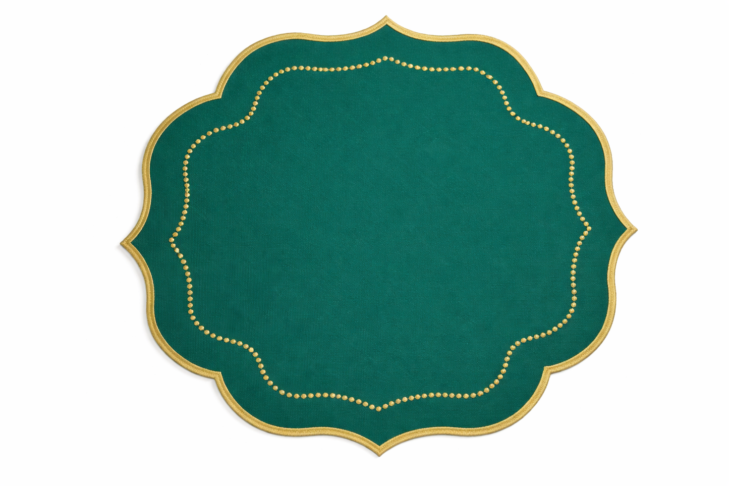 Tovaglietta  Verdone/Oro Double Idrorepellente