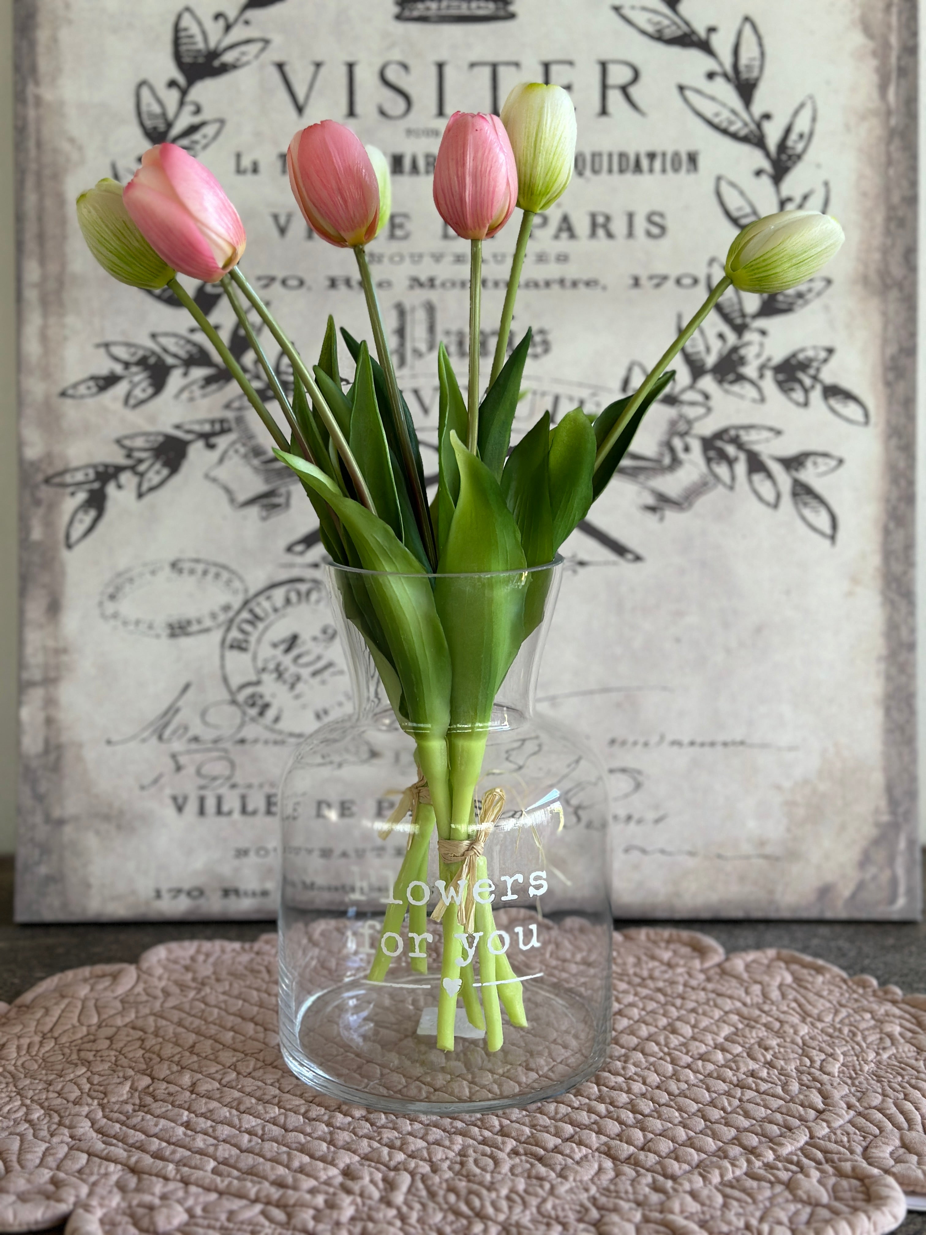 Vaso Vetro Flowers For You – Shabby Barn