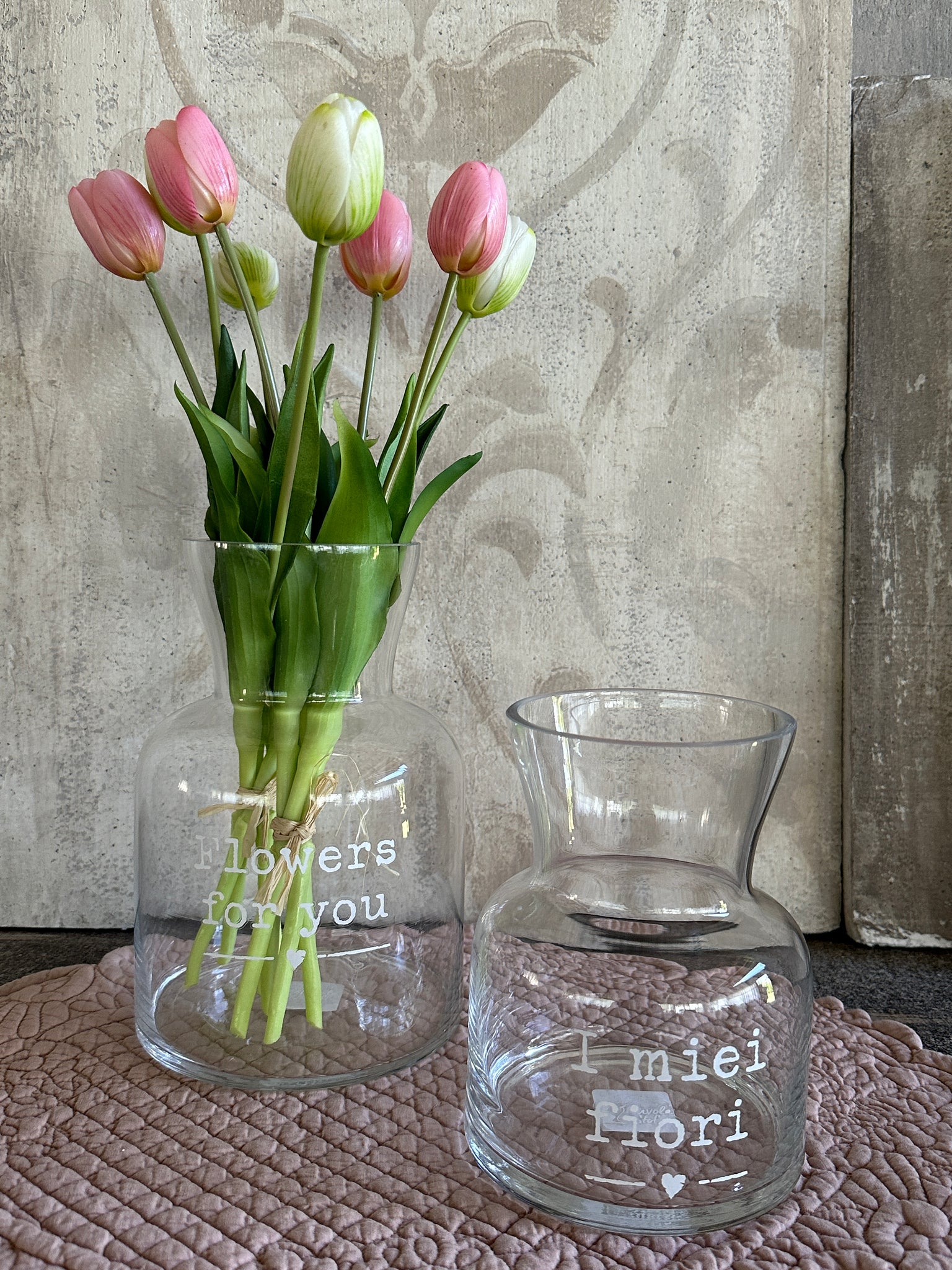 Vaso Vetro Flowers For You – Shabby Barn