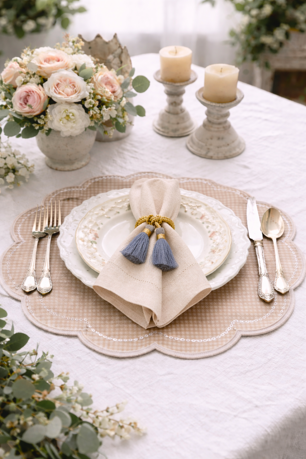Nappina Lega Tovagliolo Powder Blue