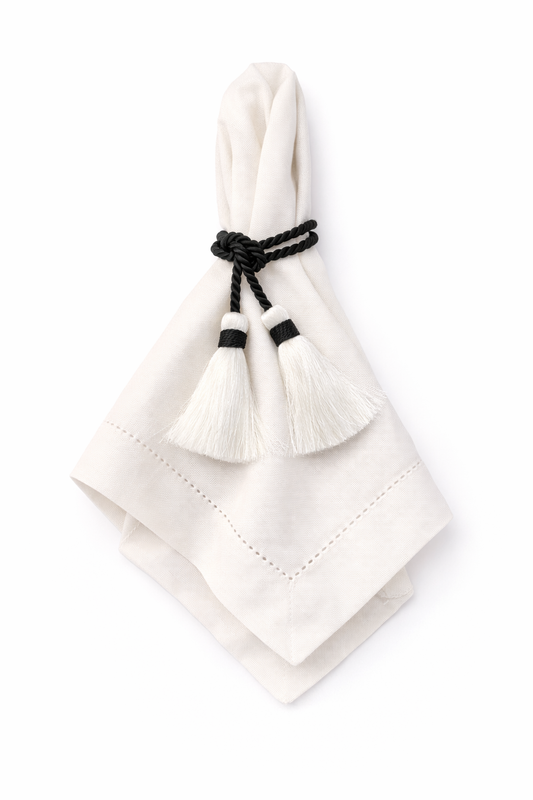 Nappina Lega Tovagliolo Bianco & Nero