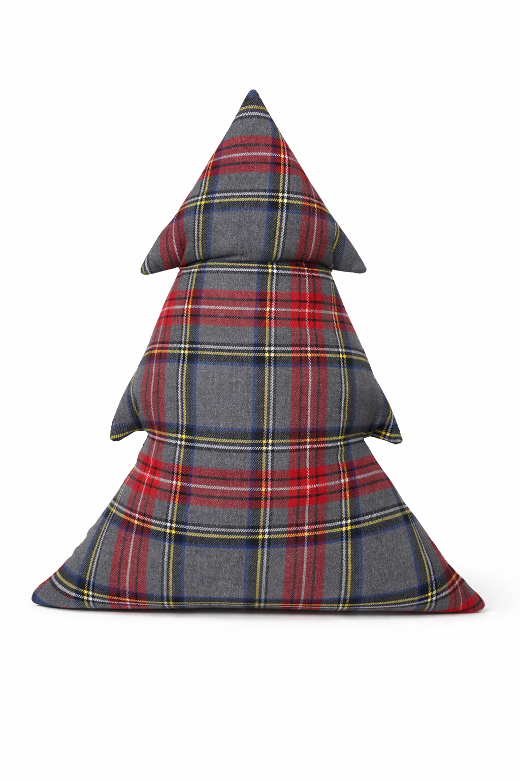Cuscino Blu Velluto Albero Natale Ricamato Merry Christmas