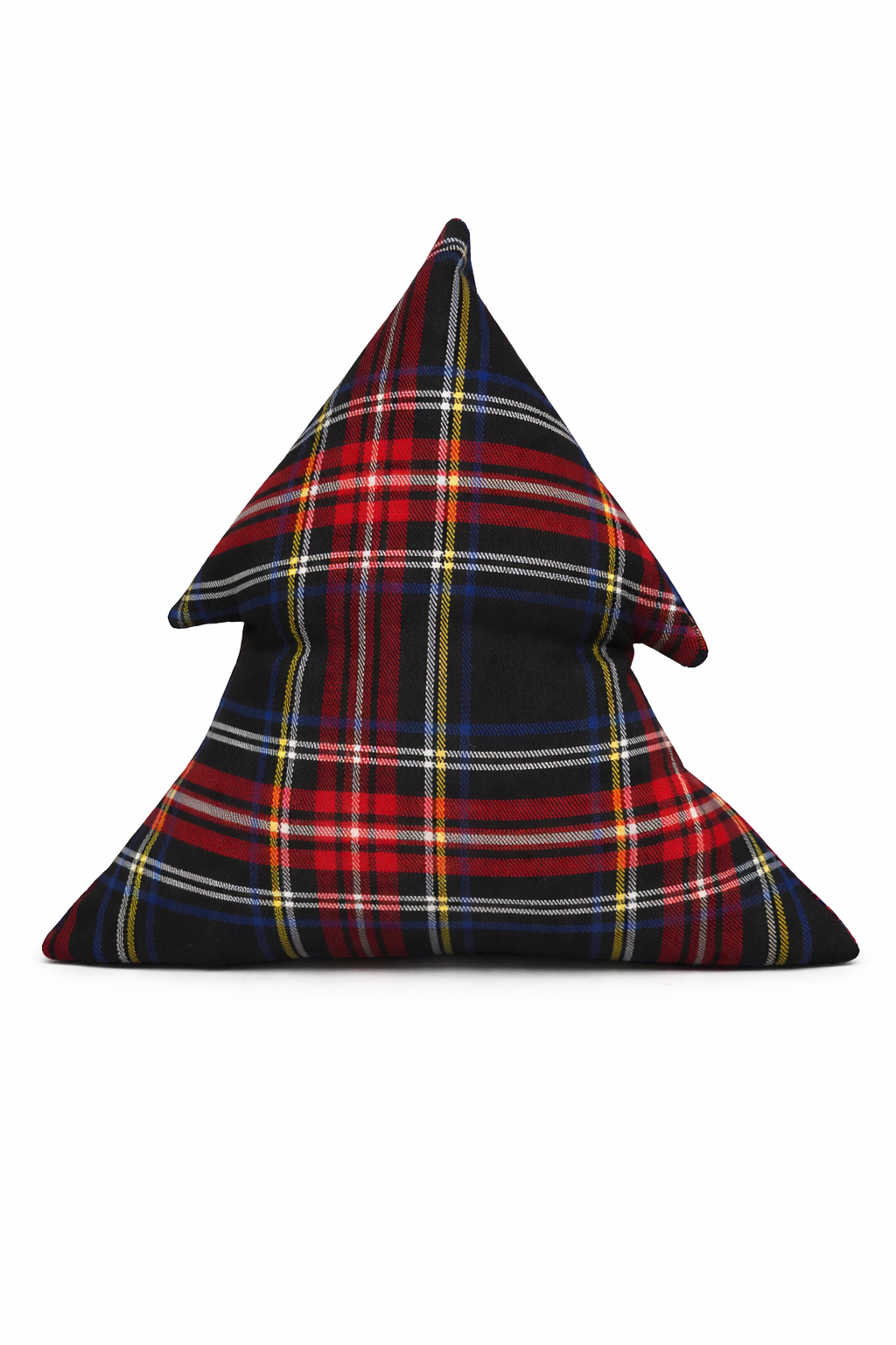 Cuscino Blu Velluto Albero Natale Ricamato Oro Joy
