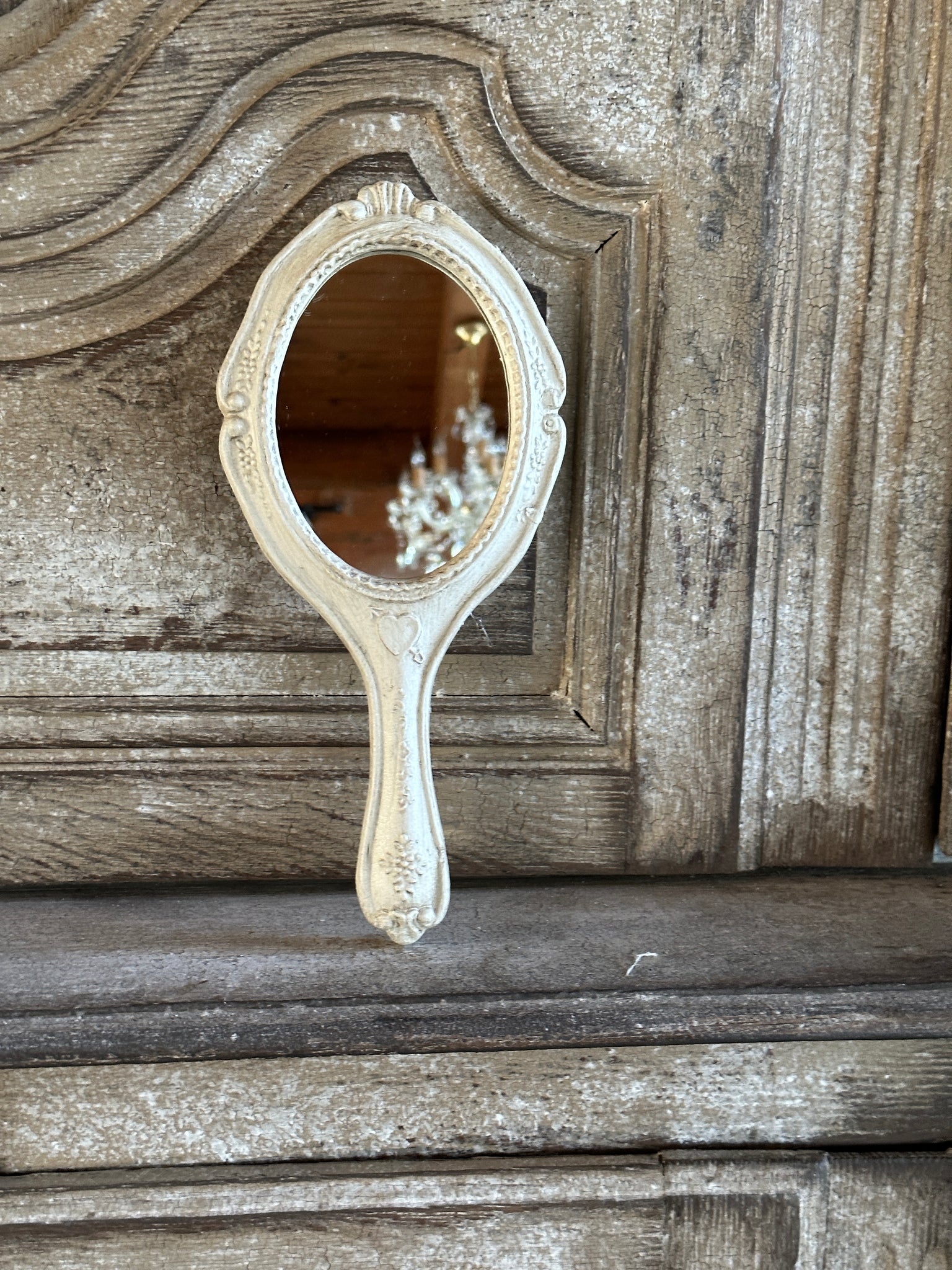 Specchio Ovale Con Manico – Shabby Barn