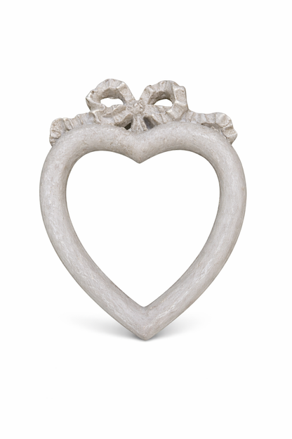 Cornice A Cuore Nodo D'Amore Grigia