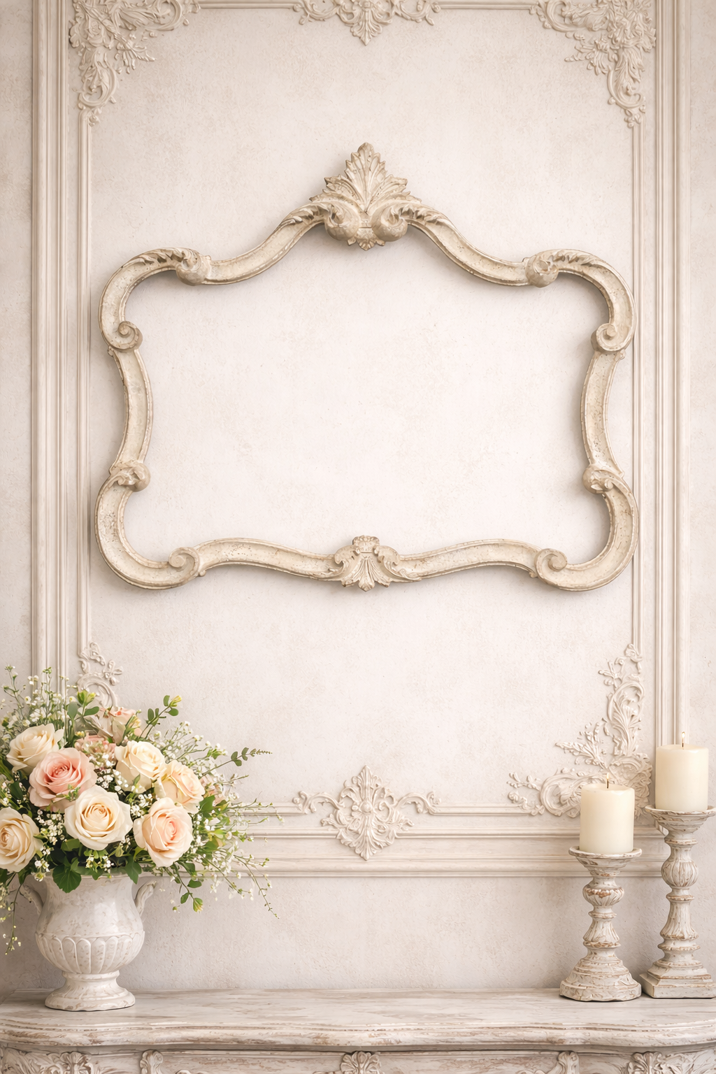 Cornice Orizzontale Con Punta A Foglia