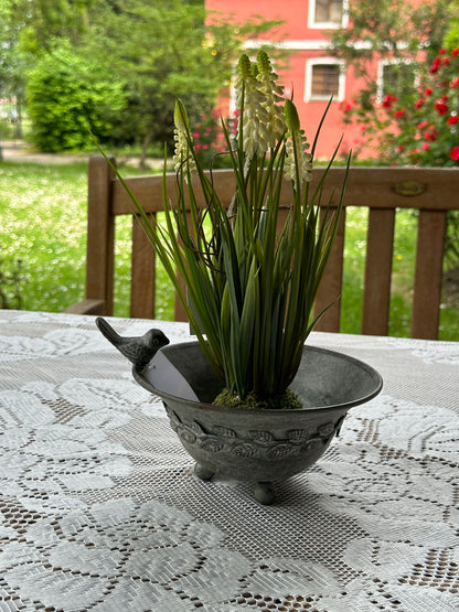 Vaschetta Con Uccellino Decorato