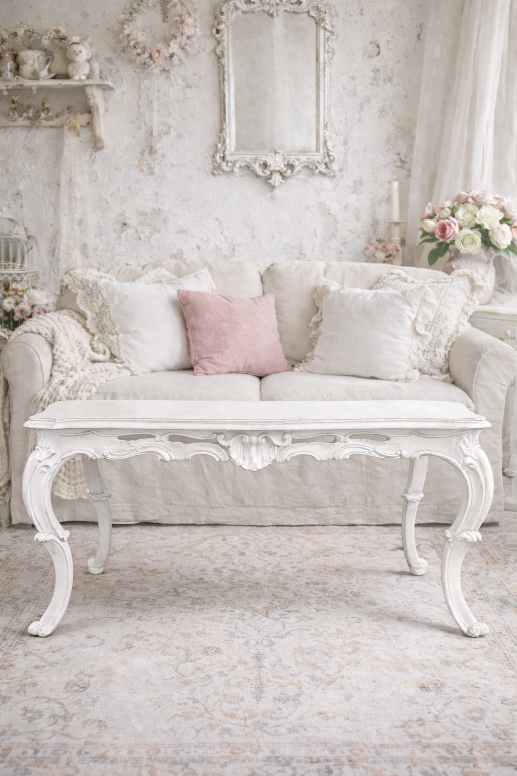 Tavolino Da Salotto Rettangolare Da Decorare