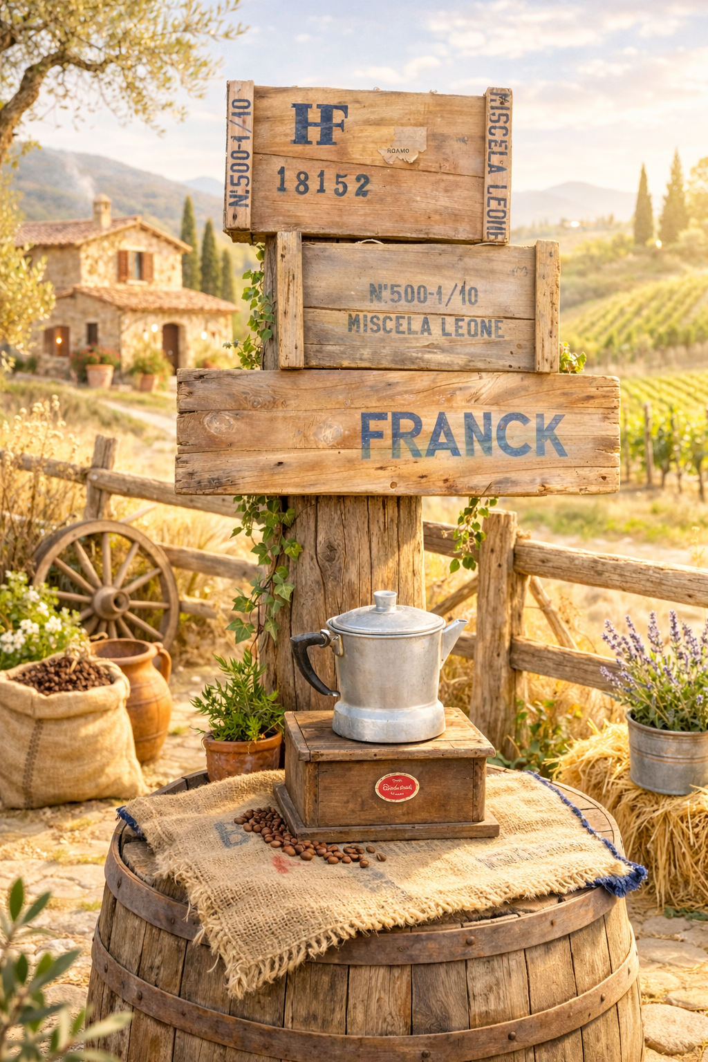 3 Tabelle Caffè Vintage Franck