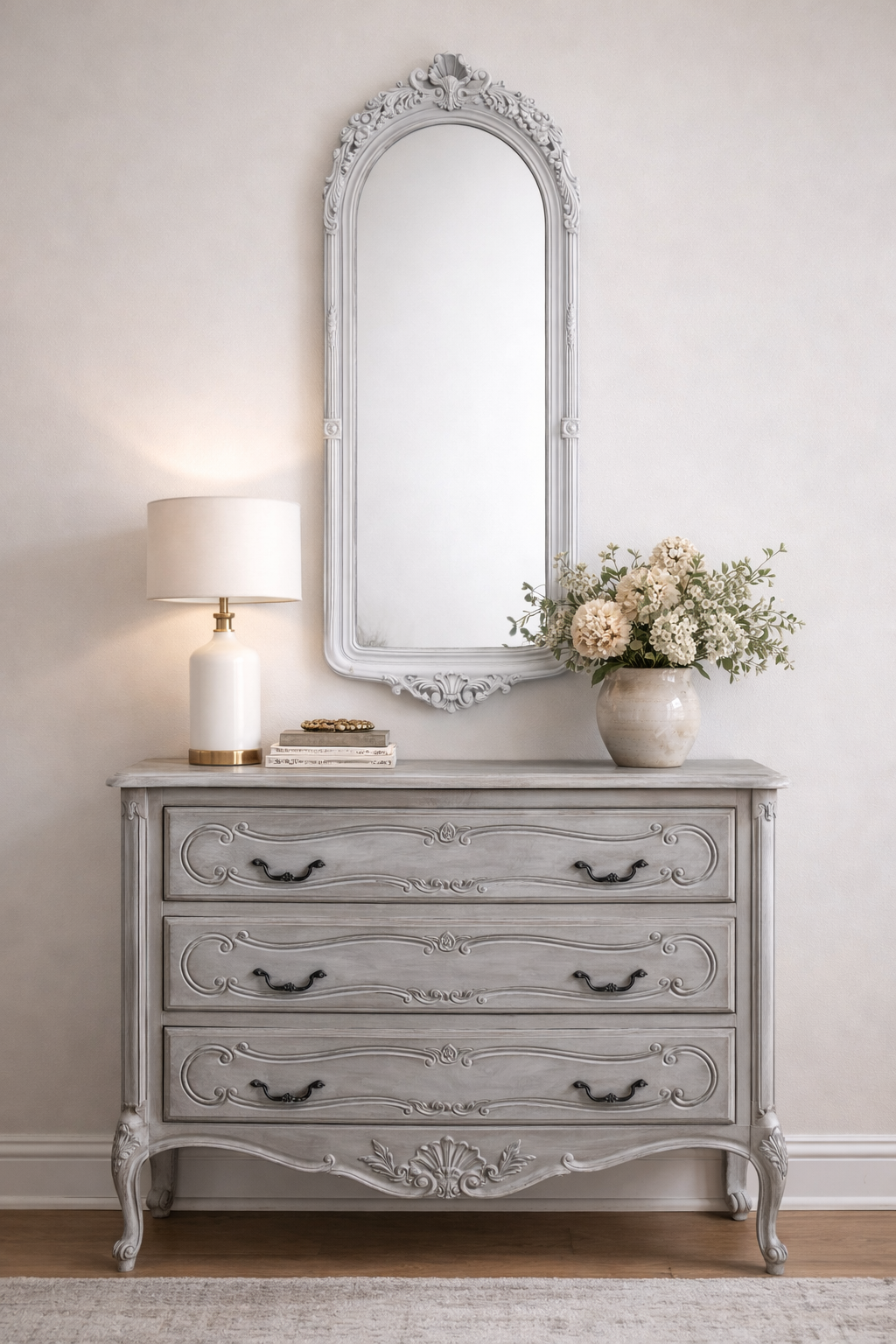 Specchio Rettangolare Con Decori