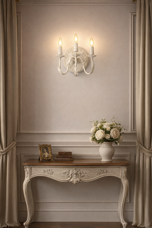 Applique Con Base Tonda Con Tre Luci