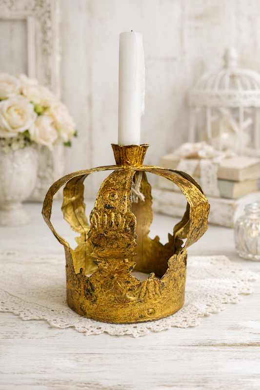 Decoro Corona Con Portacandela