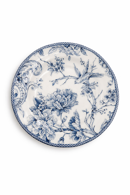 Piatto Frutta Fioritura Blue