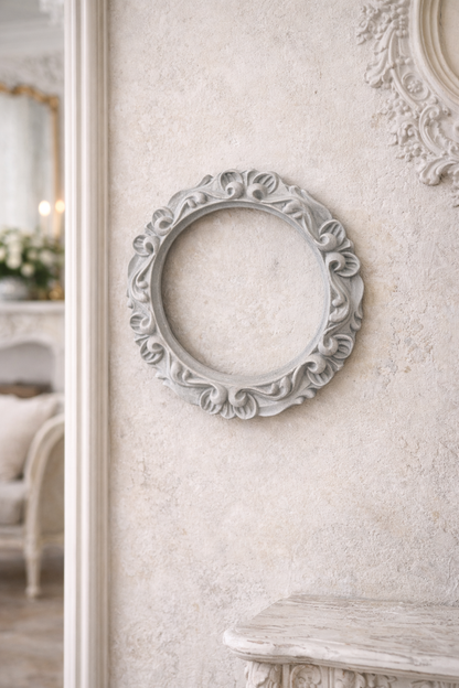 Cornice Rotonda Con Decori Lavorati