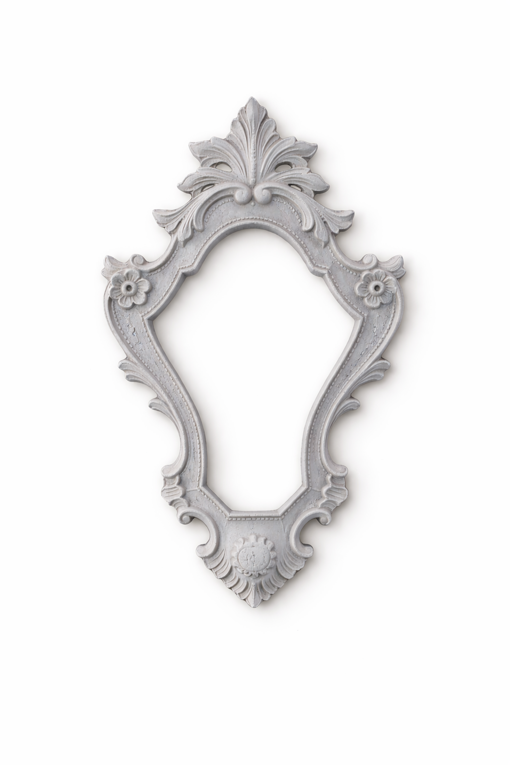 Cornice Con Punta A Foglia E Fiori
