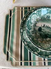 Carica l&#39;immagine nel visualizzatore di Gallery, Tovaglietta A Righe Beige/Verde Idrorepellente
