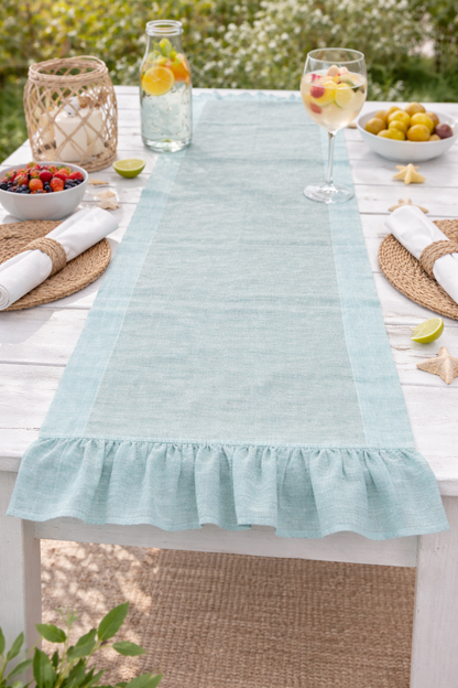 Runner Con Rouches Azzurro