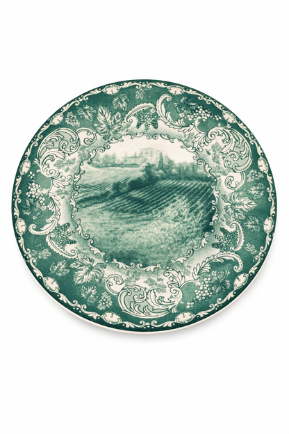 Piatti Paesaggi Italia Verde Decorato