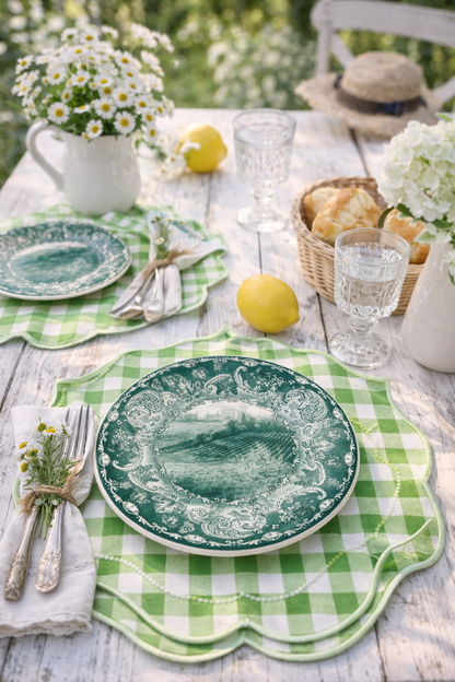 Piatti Paesaggi Italia Verde Decorato