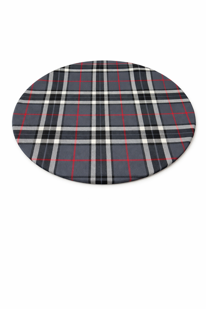 Sottopiatto Tartan Grigio E Nero