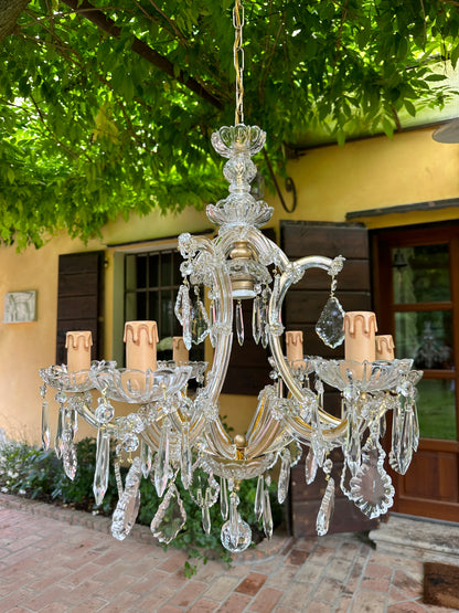 Lampadario D'Epoca Maria Teresa A 7 Luci