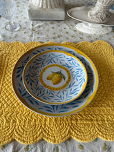 Carica l&#39;immagine nel visualizzatore di Gallery, Piatto  Piano ,Fondo, Dolce/Frutta Decoro Limoni
