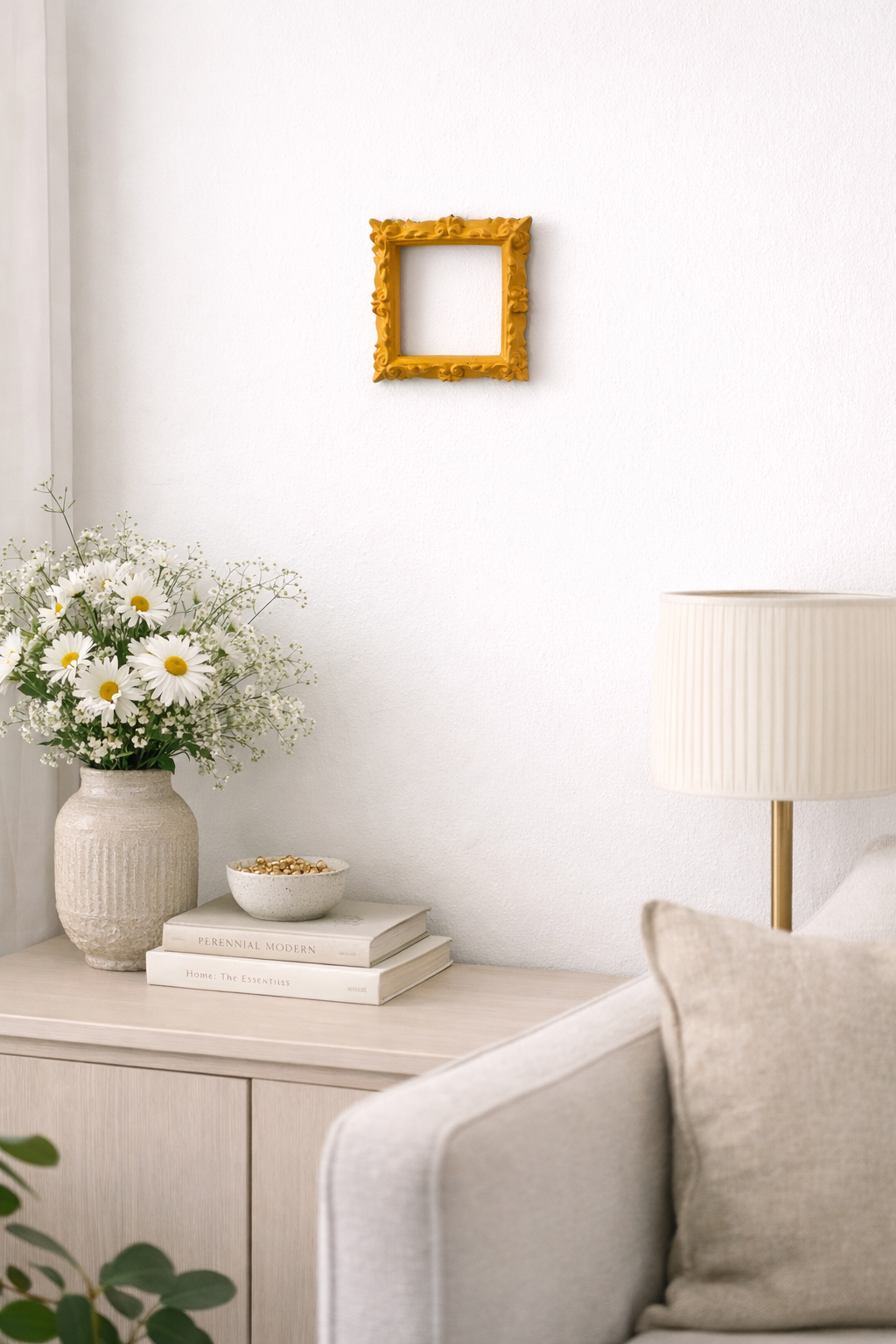 Cornice Quadrata Decori Arancio